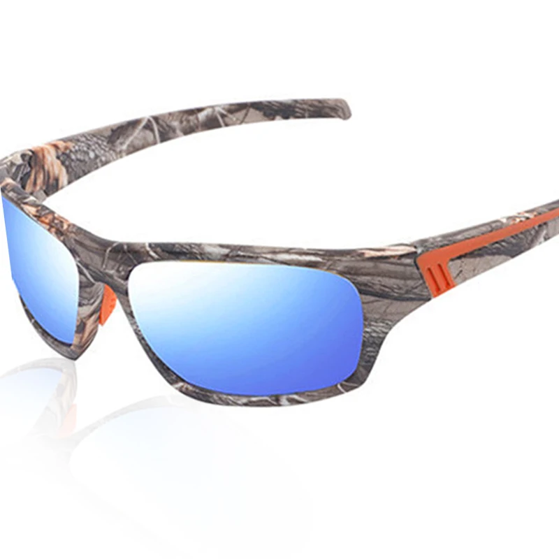 Brand Designer Camouflage Sunglasses For Men Oculos Square Driving Sun Glasses Mirror Sport Eyewear UV400