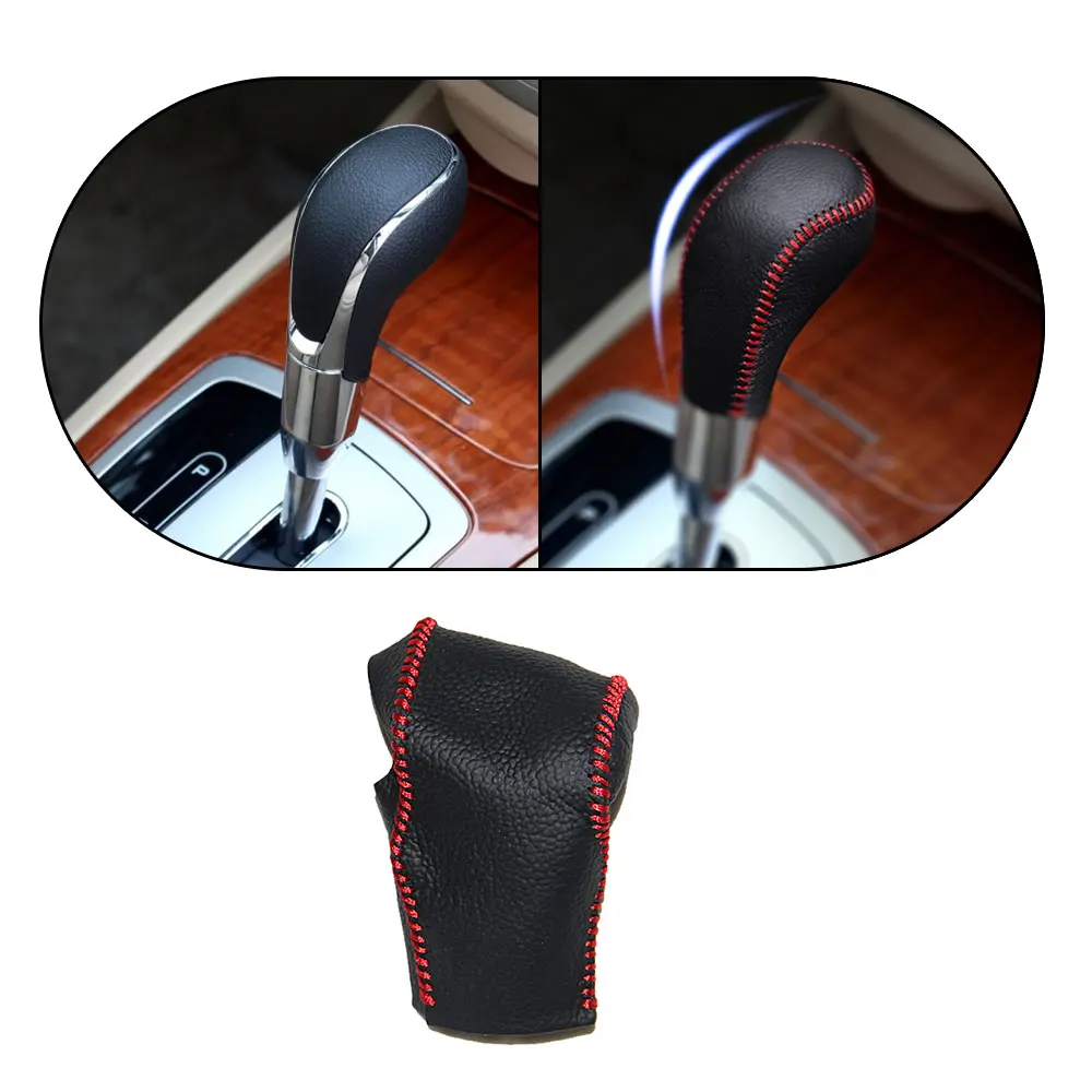   AliExpress Leather Gear Shift Knob Handle Cowhide Cover Hand-sewn for Buick Excelle 13-15 Interior Accessories