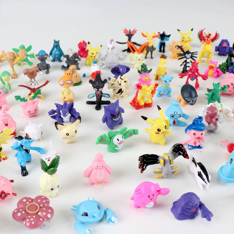 2-3cm Pokemon Figures Charizard Bulbasaur Squirtle Alolan Vulpix Eevee Anime Action Figures ABS Model Toys Gifts for Children