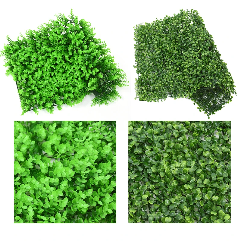 1pcs 40x60cm Artificial Grass Mat Wall Backdrop Flowers for Indoor/Outdoor Wedding Garden Decor Simulation Plants Lawn Turf