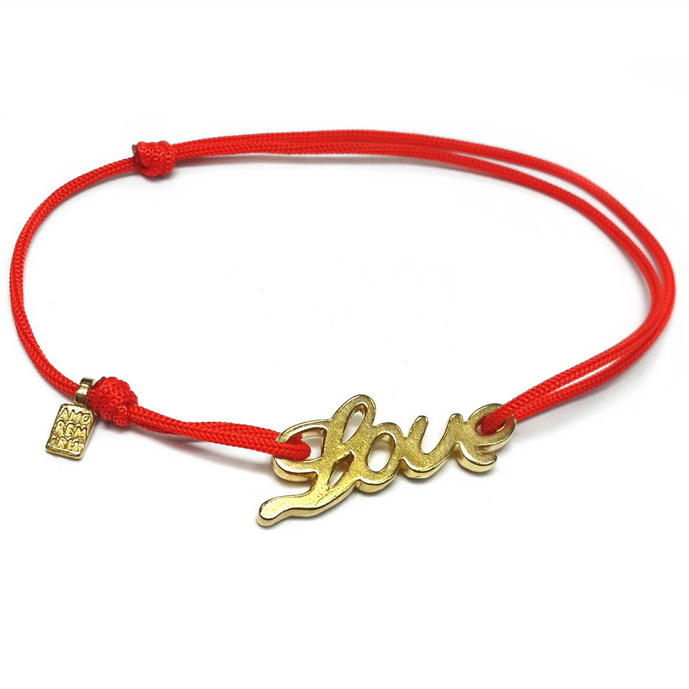 Браслет Love, золото 585
