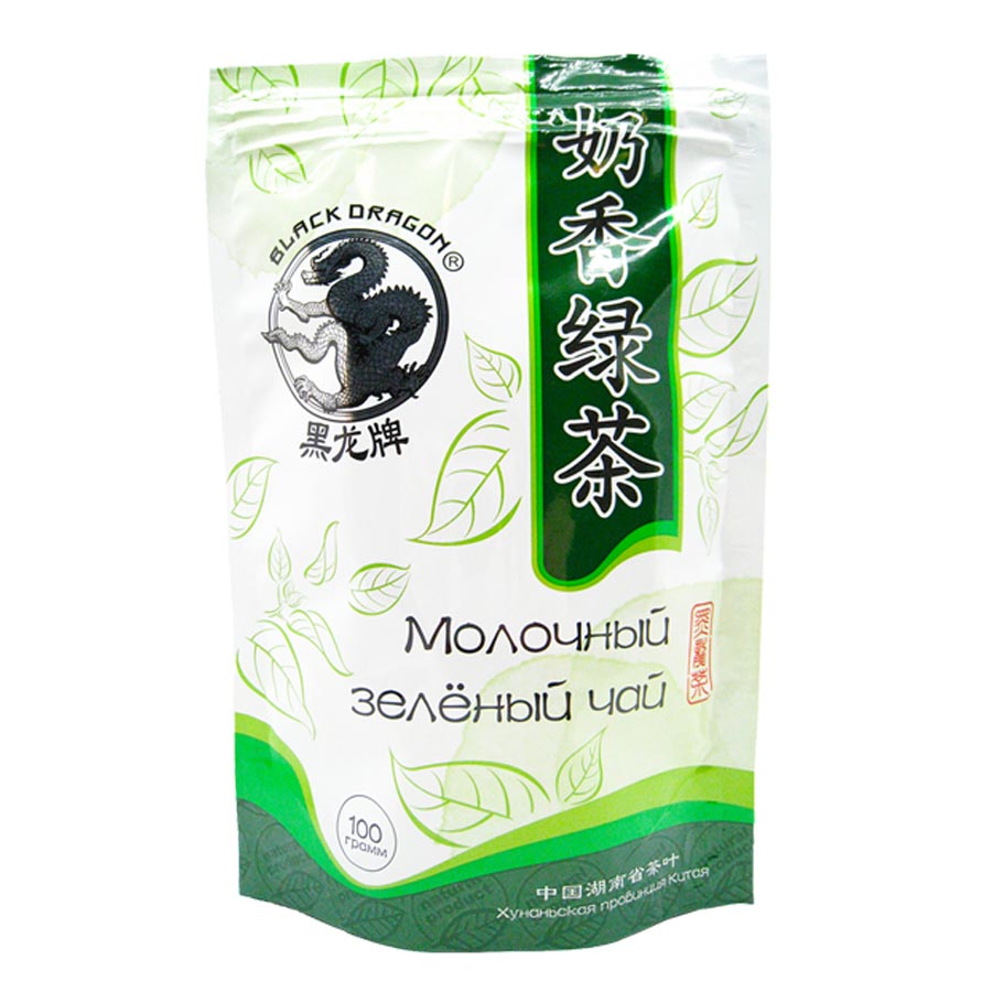 Молочный зеленый чай (milk green tea) Black Dragon | Блэк Драгон 100г
