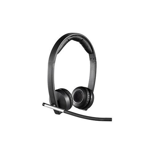 Компьютерные гарнитуры  Беру Компьютерная гарнитура Logitech VC Wireless Headset Dual H820e, черный