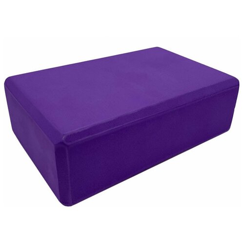  BE100-2 Йога блок полумягкий (фиолетовый) 223х150х76мм из вспененного ЭВА (A25569)