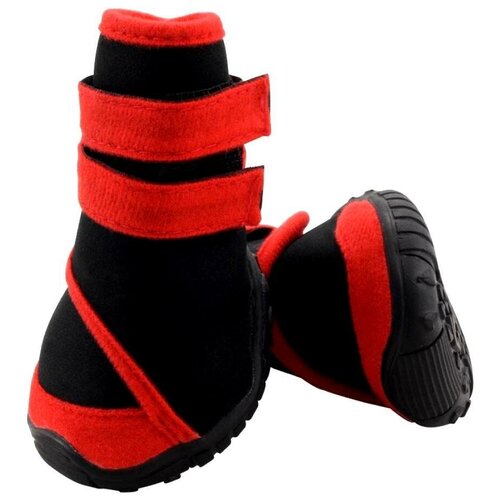 Одежда и обувь Ботинки для собак Triol 12241234/240 XXL черный / красный