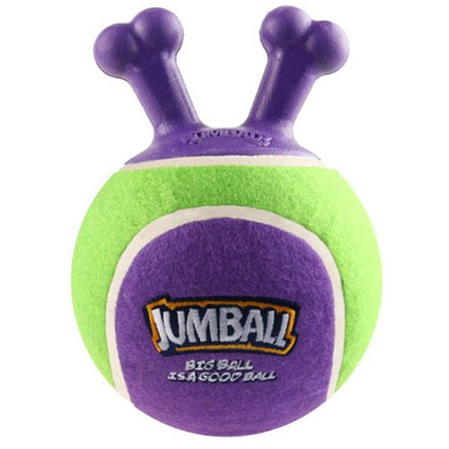   Беру Набор игрушек для собак GiGwi Jumball с захватом (75363) фиолетовый/зеленый