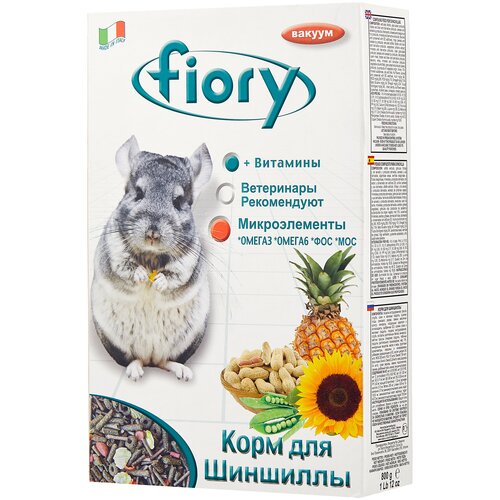 Корма для грызунов и хорьков Корм для шиншилл Fiory Superpremium Cincy 800 г