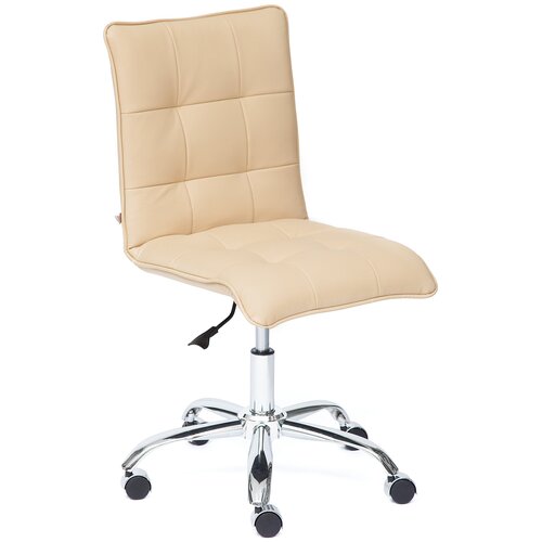 Компьютерные кресла  Беру Компьютерное кресло TetChair Zero офисное, обивка: искусственная кожа, цвет: бежевый