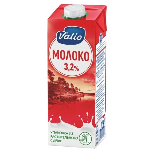  Молоко Valio ультрапастеризованное 3.2%, 1 шт. по 1 л