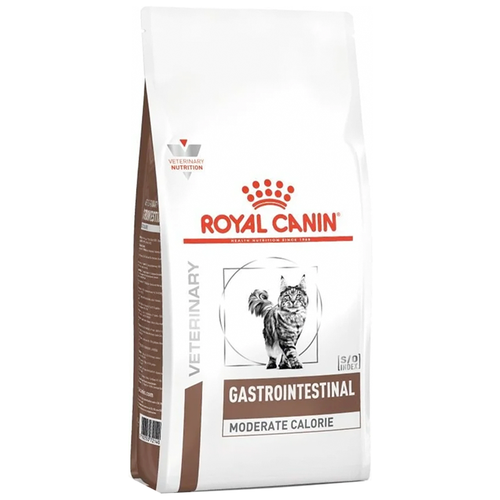 Корма для кошек  Беру Сухой корм для кошек Royal Canin Gastrointestinal Moderate Calorie, при проблемах с ЖКТ, при чувствительном пищеварении 2 кг
