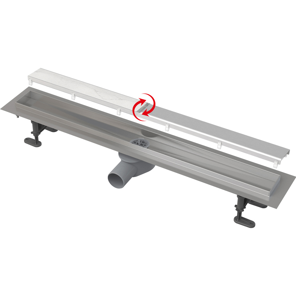 Трап для душа AlcaPlast Fit&Go APZ13-Double9-750 с решеткой