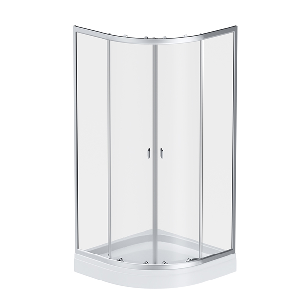 Душевой уголок Am.Pm X-Joy Twin Slide 90x90 хром, прозрачный с поддоном