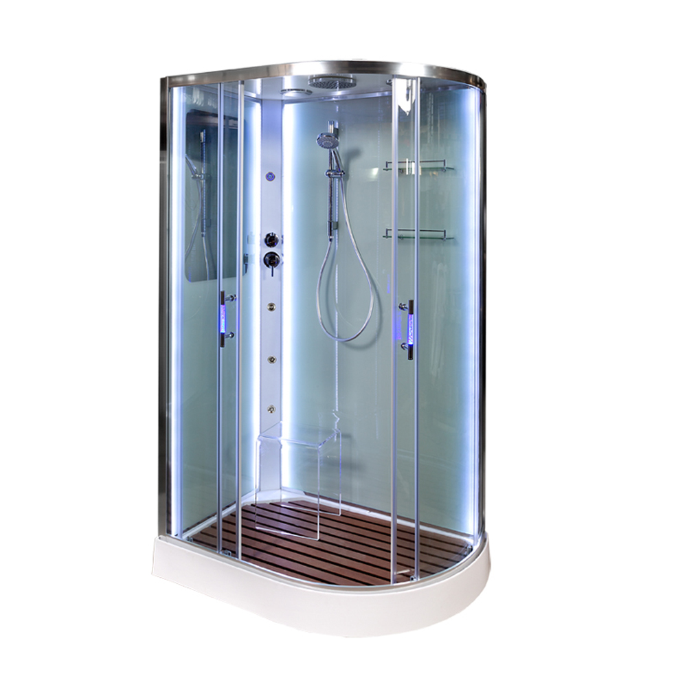 Душевая кабина Deto А102 L LED с кнопкой и гидромассажем