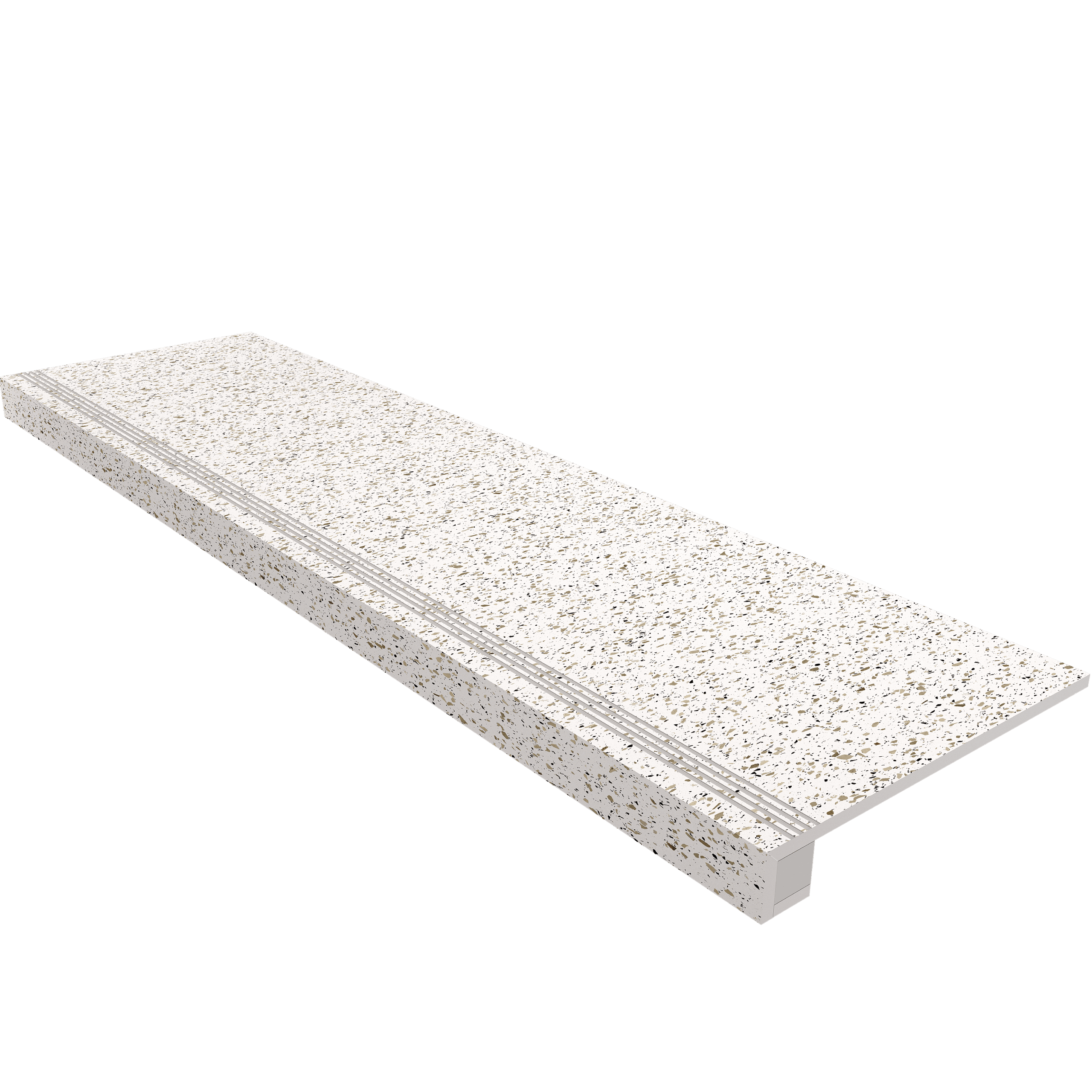 Комплект Estima Cosmos Ступень White CM00 33x120 Непол. + Подступенок 14,5x120