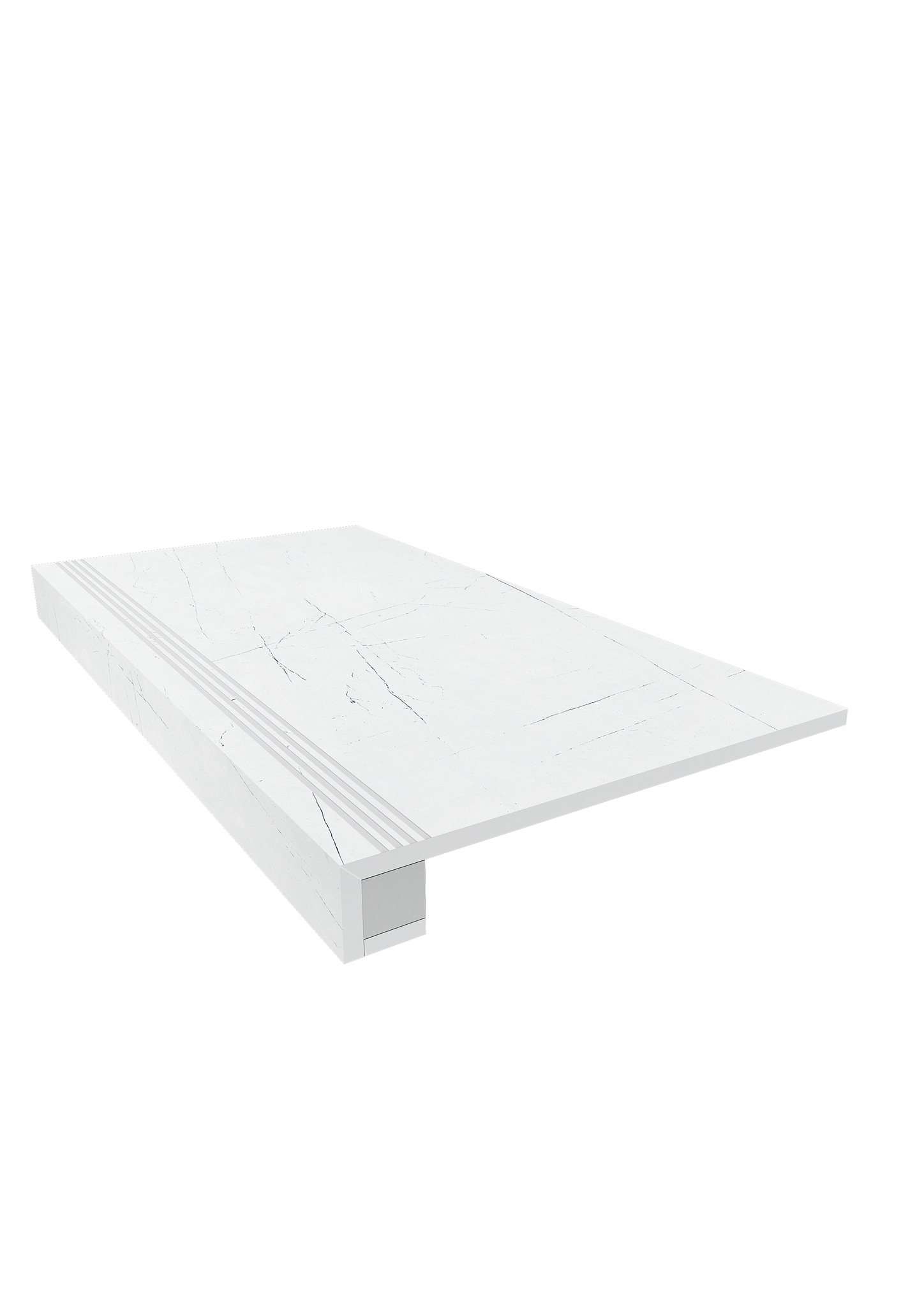 Комплект Estima Vision Ступень White VS01 33x120 непол.+ Подступенок 14,5x120