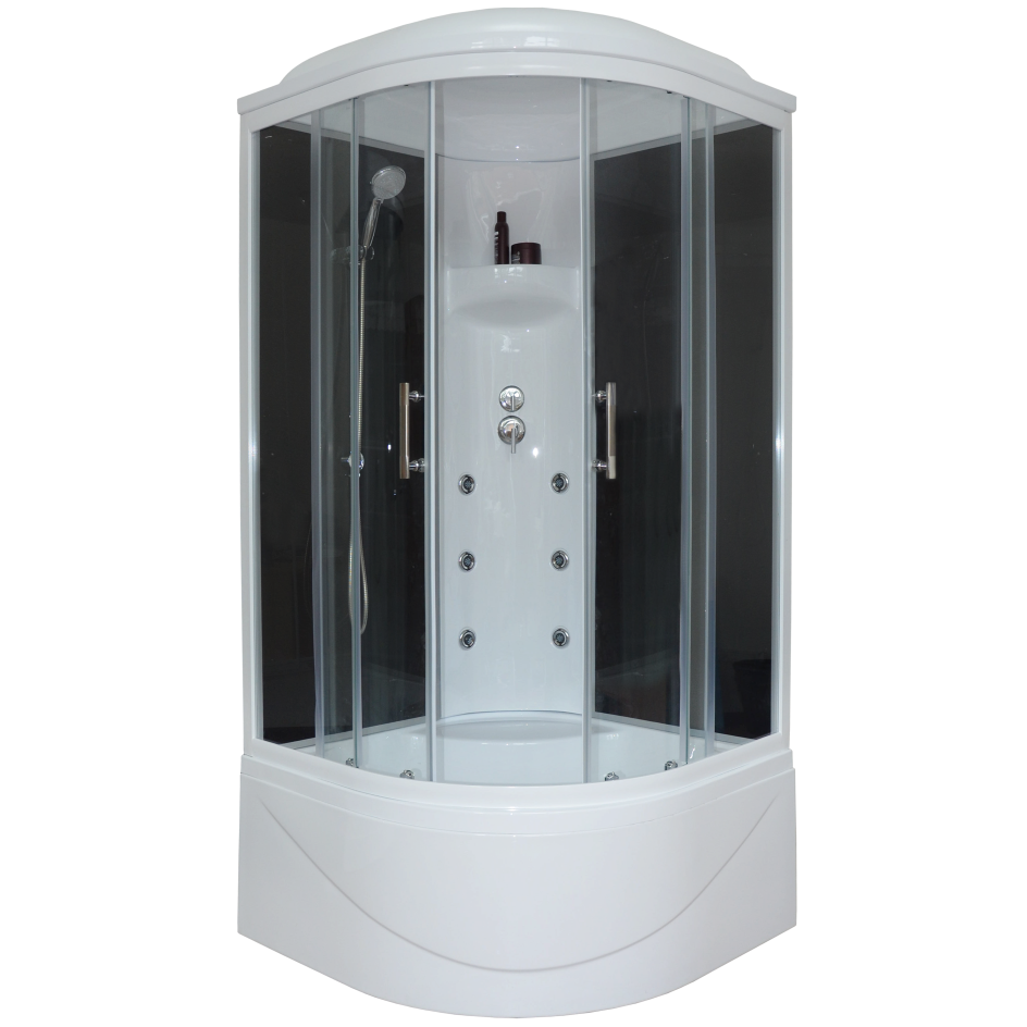 Душевая кабина Royal Bath 90BK3-BT черное/прозрачное