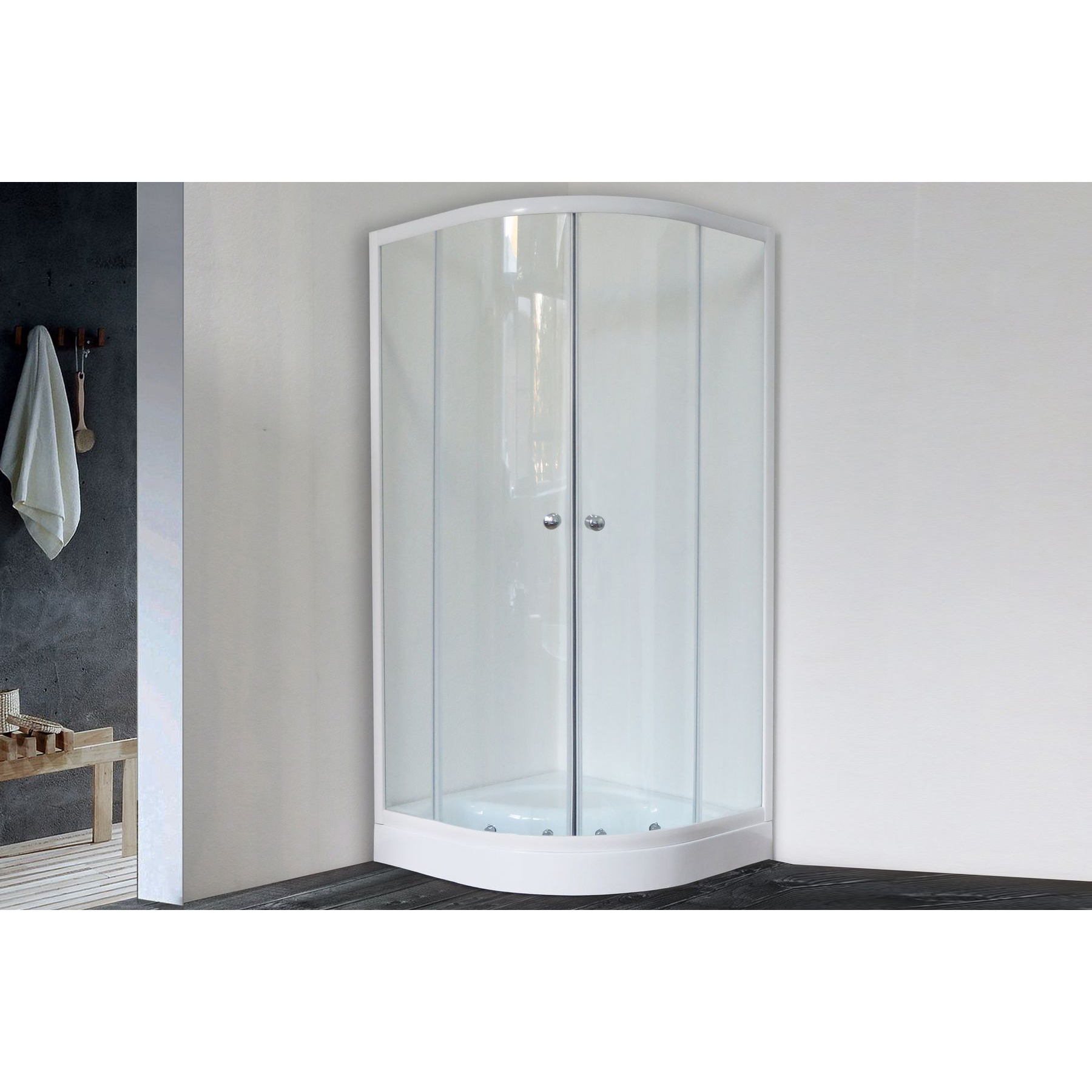 Душевой уголок Royal Bath HKD-T 100x100 прозрачное без поддона