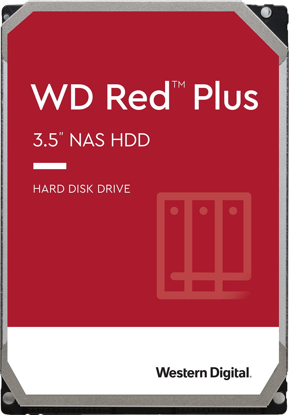 Внешние жесткие диски (HDD), SSD Жесткий диск HDD 6 Тб Western Digital WD Red Plus (WD60EFZX) 3.5 SATA-III