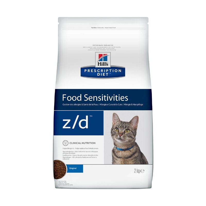 Диеты  Бетховен Корм для кошек Hill's Prescription Diet Feline Z/D при пищевой аллергии, курица