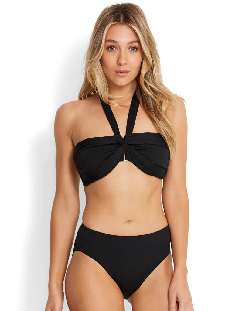  Верх купальника Seafolly Bandeau Bra (Black)