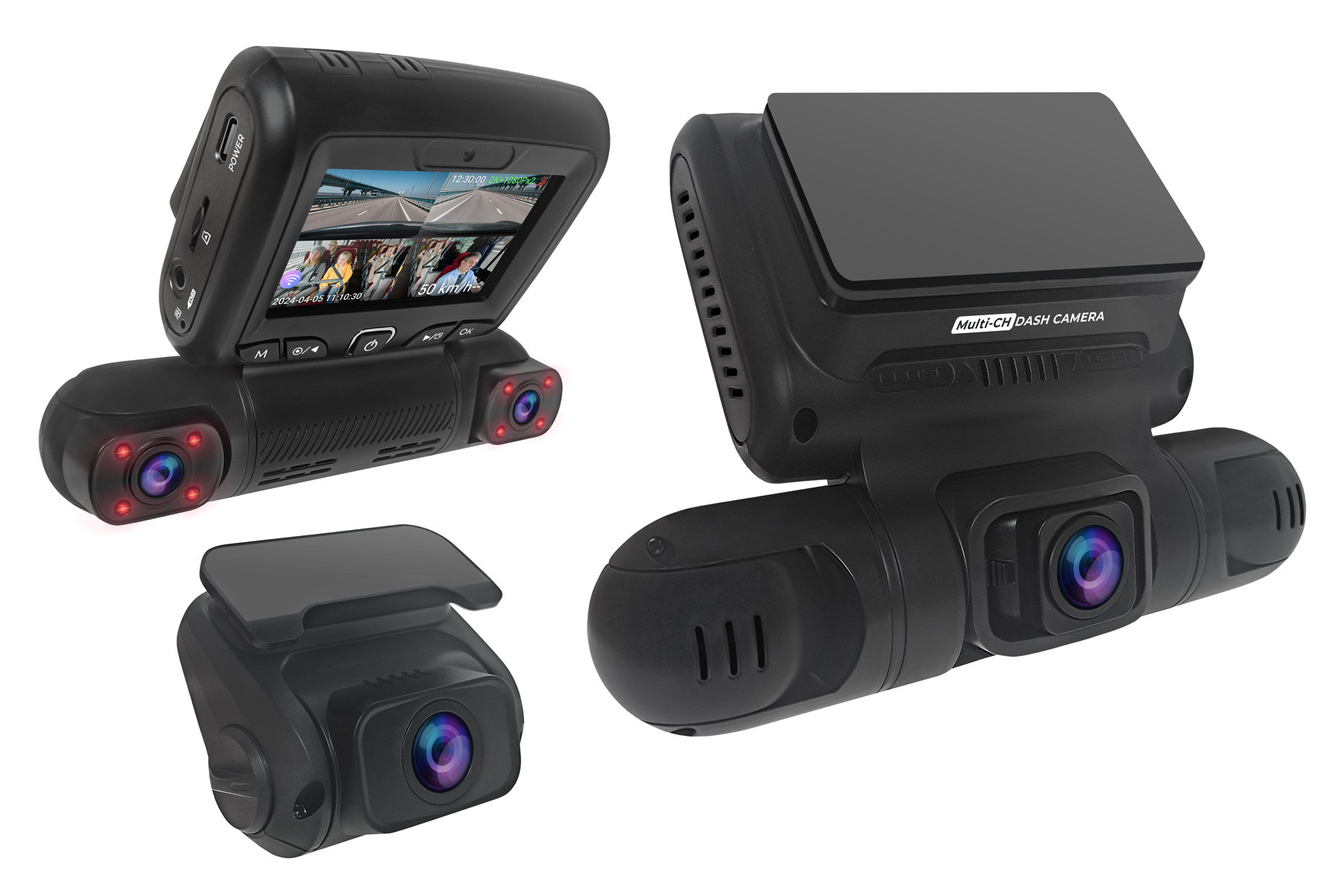   Каркам Автомобильный видеорегистратор CARCAM 4CH (2K+3x1080p) Super Real View 360° WiFi DASH CAM GPS DVR СС-362