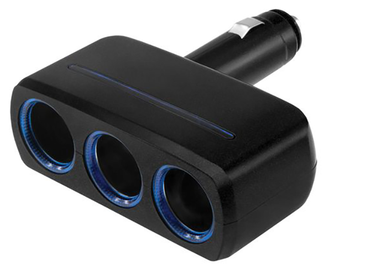  Разветвитель прикуривателя Shunwei 3 Way Cigarette Lighter Socket (SD-1907)