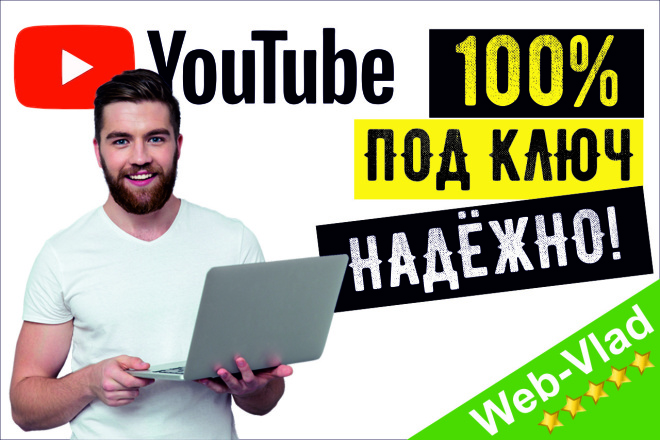 Создание YouTube канала Под Ключ. Настройка. Дизайн. Оптимизация Ютуб