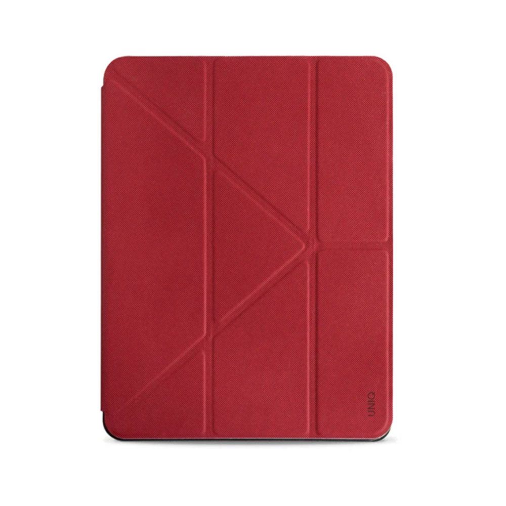 Чехол-книжка Uniq Transforma Rigor Anti-microbial для iPad Air 10,9 10.9″, полиуретан, красный