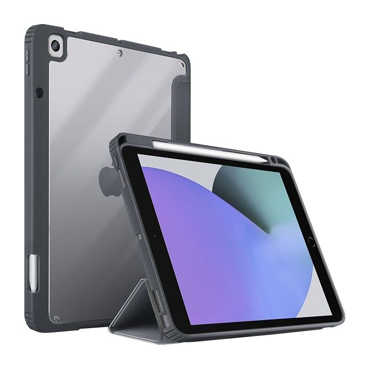 Чехол-книжка Uniq Moven для iPad 10.2 10.2″ (2019), полиуретан, серый