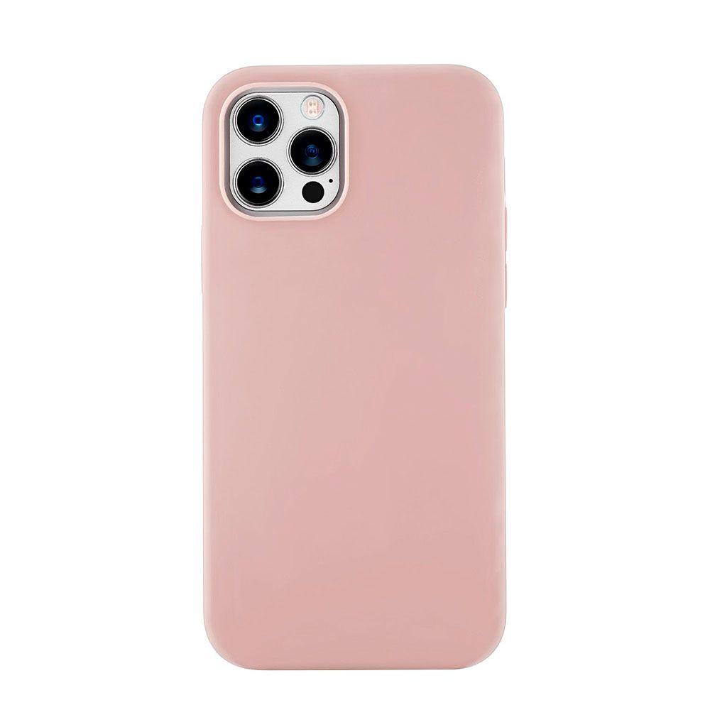 Чехол-накладка uBear Mag Safe для iPhone 12 Pro Max, силикон, розовый
