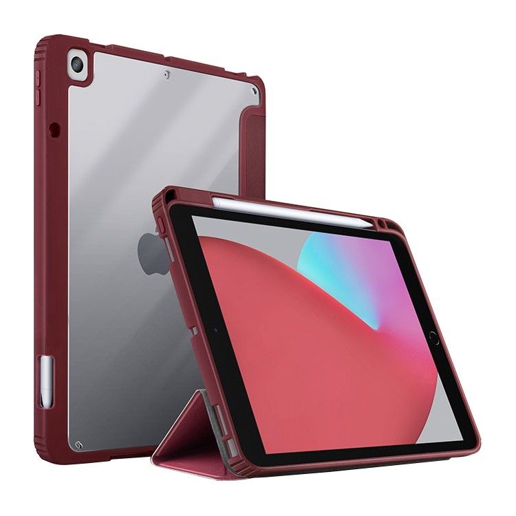 Чехол-книжка Uniq Moven для iPad 10.2 10.2″ (2019), полиуретан, бордовый