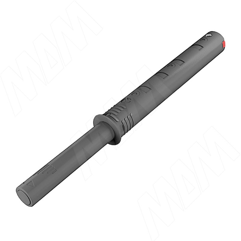 K-PUSH TECH толкатель усиленный 37 мм врезной с рез. демпфером, антрацит (57008080EE)