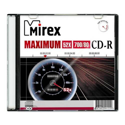 Носители информации Диск CD-R Mirex 700Mb 52x