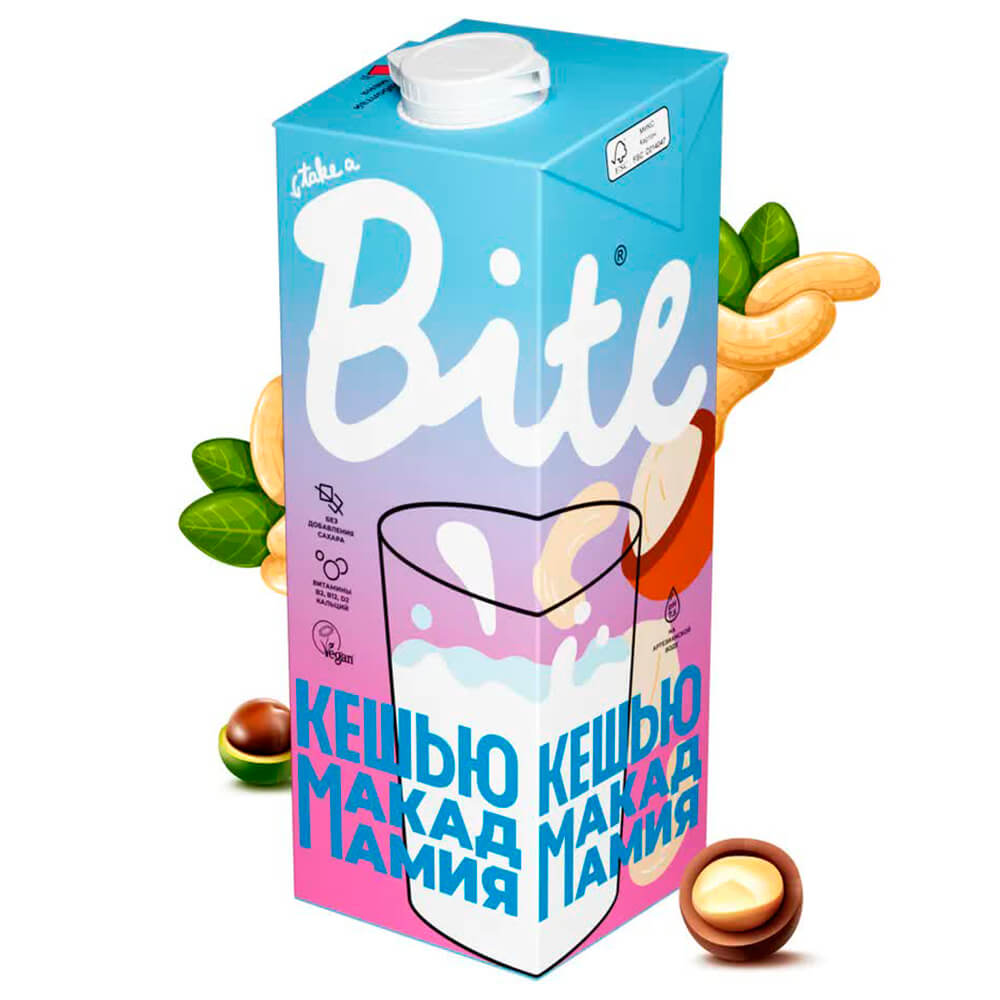 Напиток ореховый Bite 1 л кешью макадамия