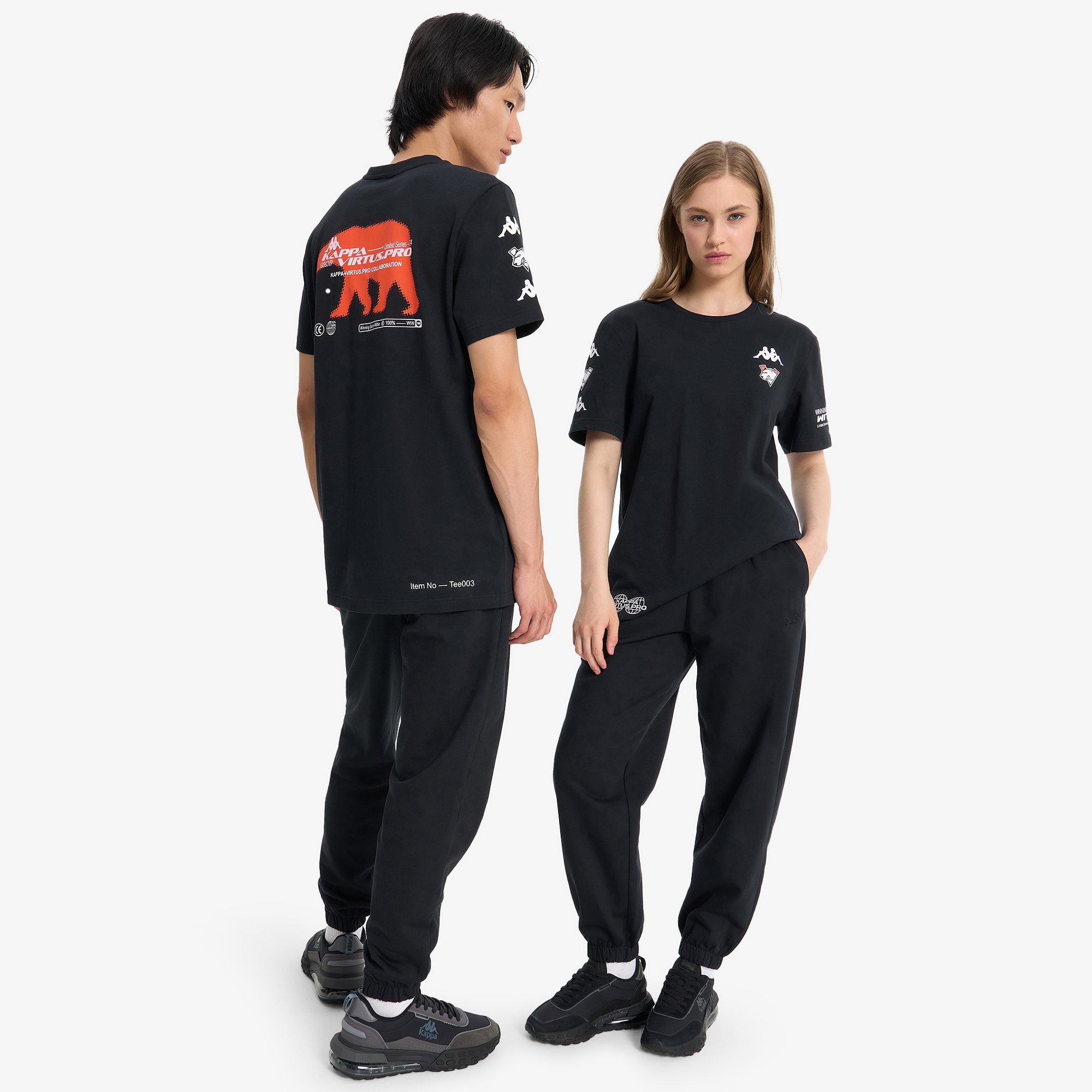 Футболка унисекс Kappa x Virtus.pro, Черный