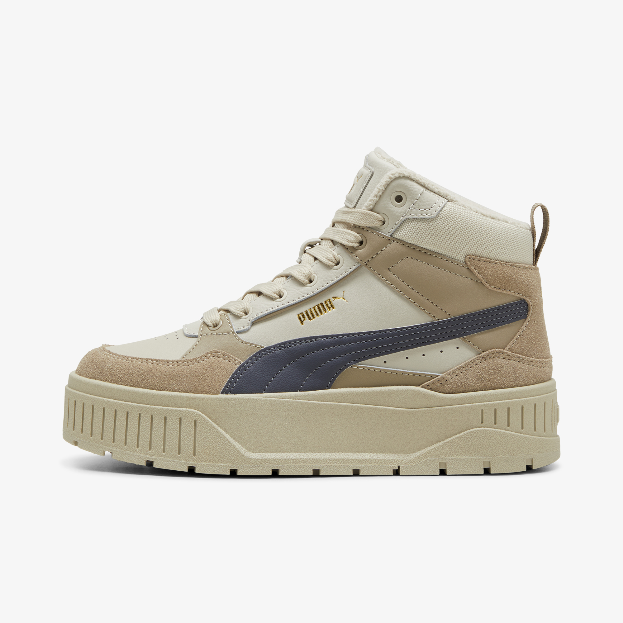 Коллекции Женские кеды PUMA Karmen Ii Idol Mid Wtr, Бежевый