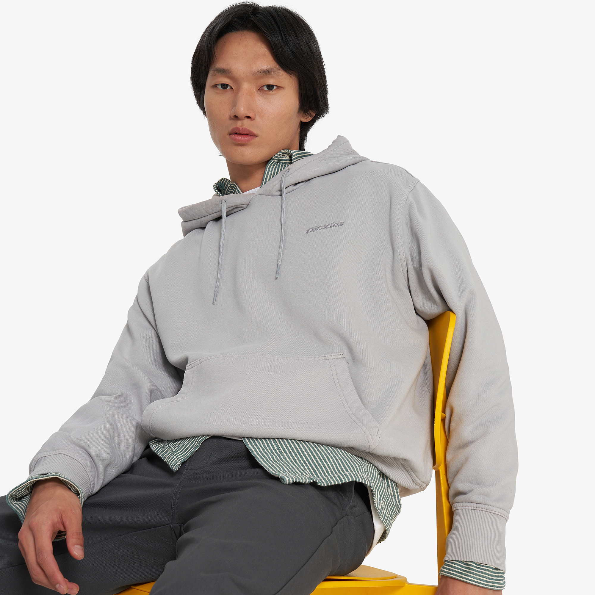 Толстовки и худи Мужская худи DICKIES Plentywood, Серый
