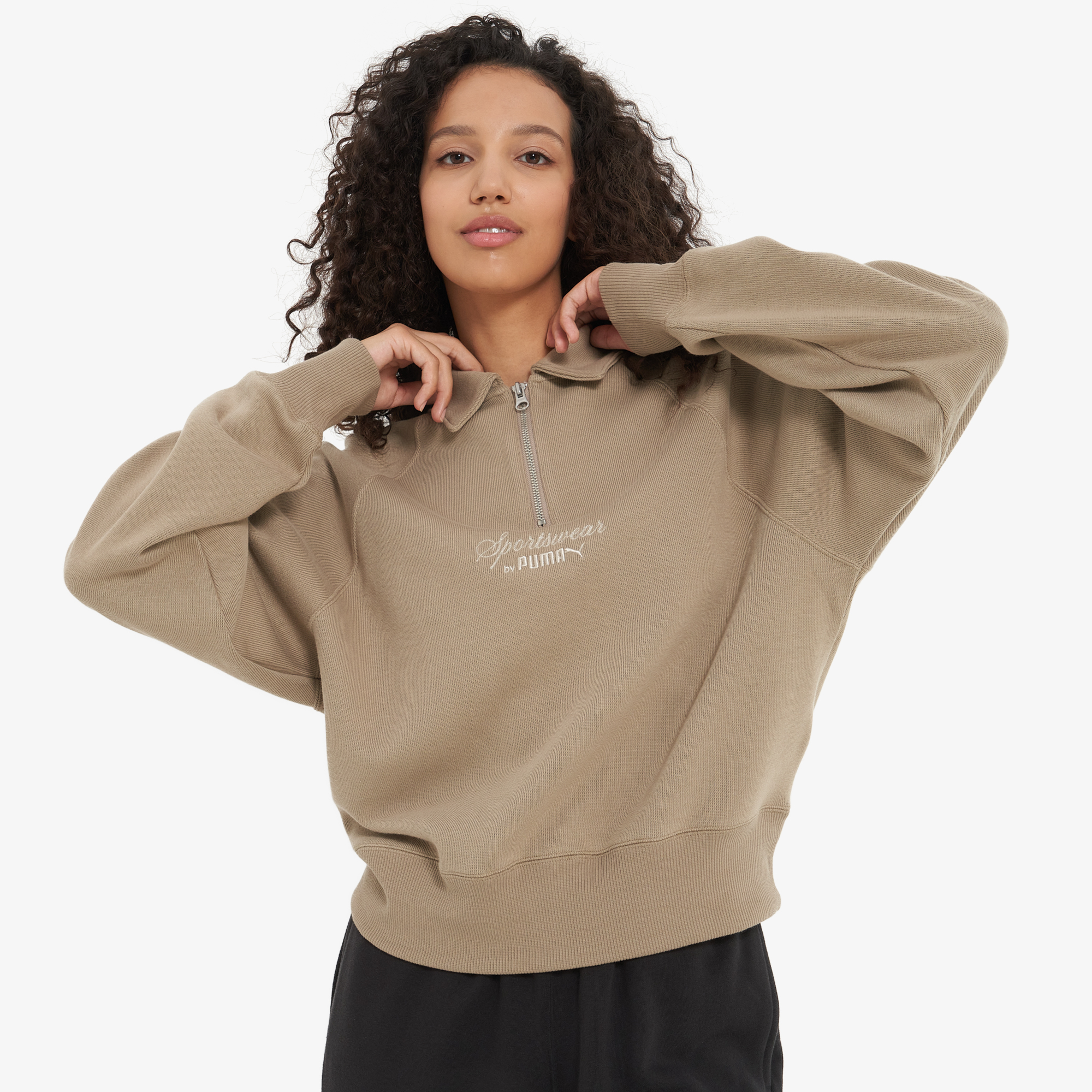 Женский свитшот PUMA Classics +, Бежевый