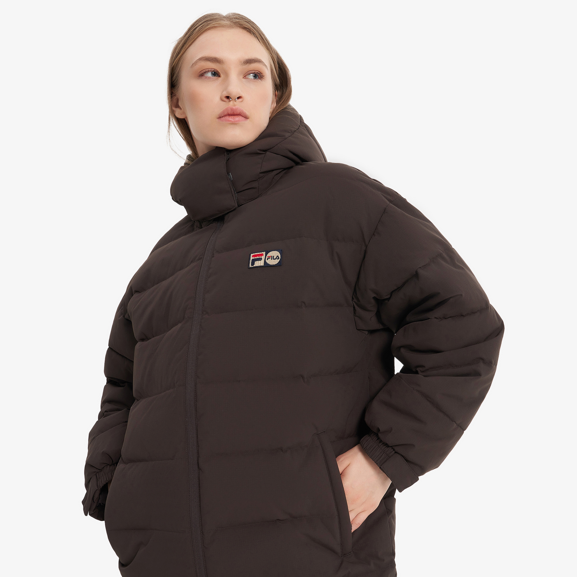 Новая коллекция  Urban Vibes Женский пуховик FILA, Коричневый