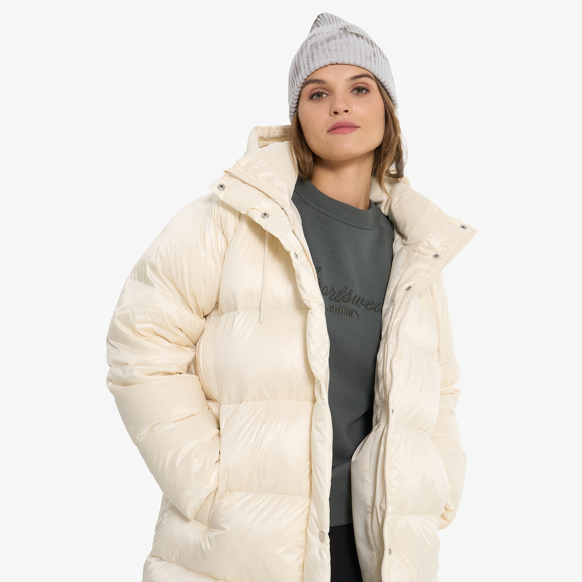 Женский пуховик PUMA Style Down, Бежевый
