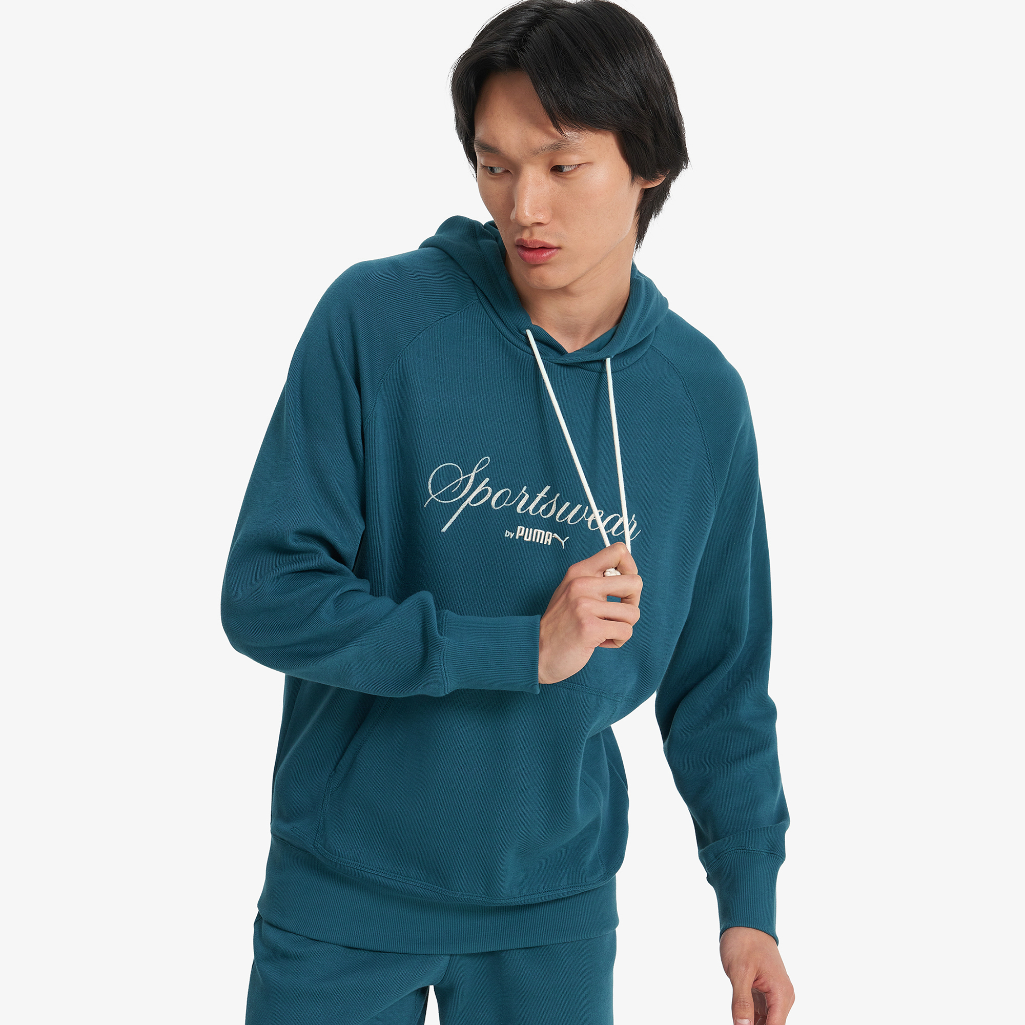 Толстовки и худи Мужская худи PUMA Classics+, Зеленый
