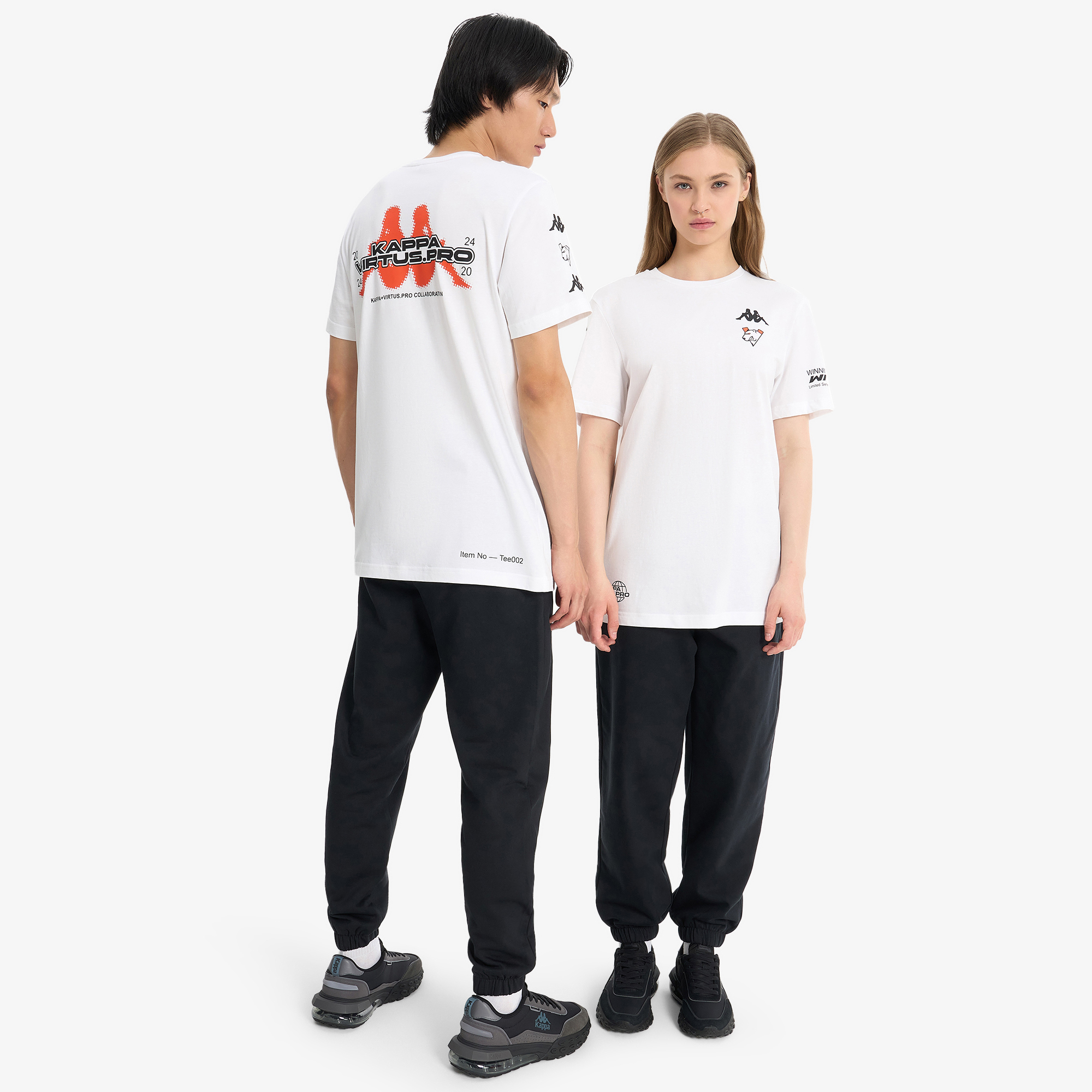 Футболка унисекс Kappa x Virtus.pro, Белый