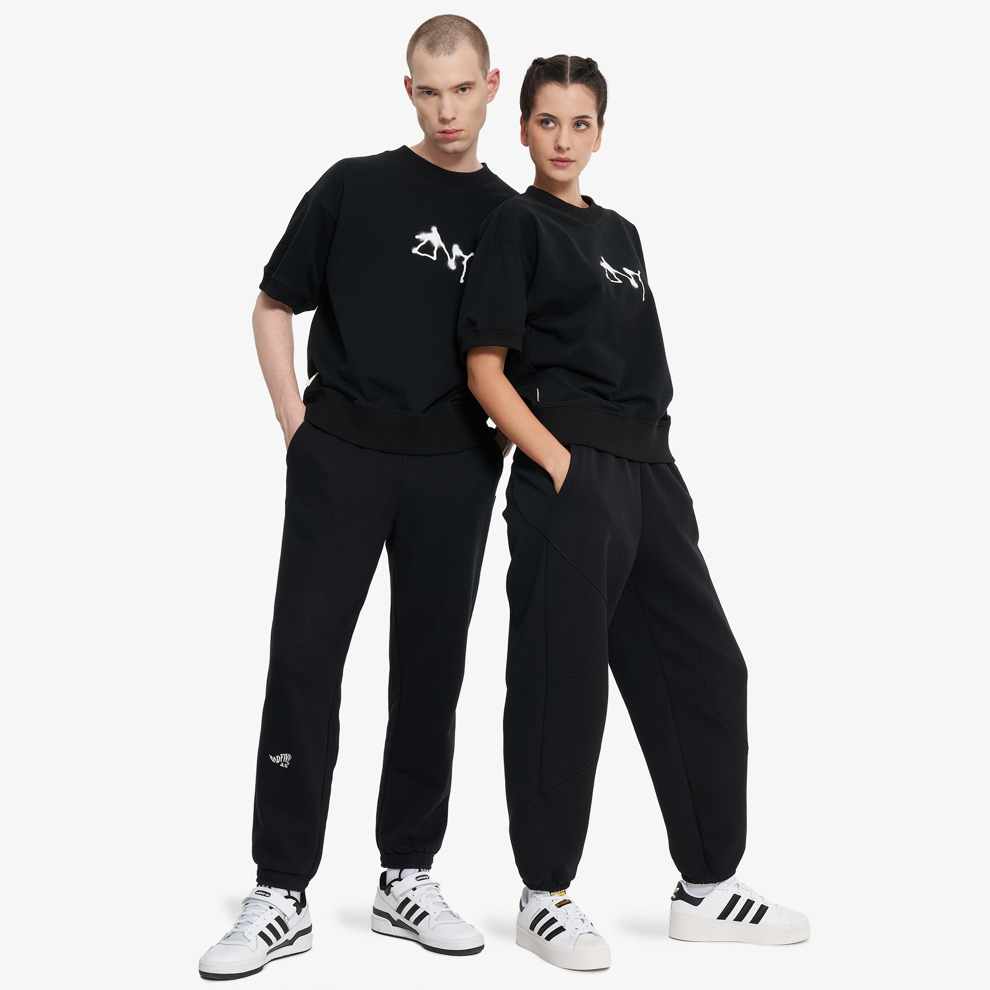 Мужчинам  Urban Vibes Футболка ZNY унисекс, Черный