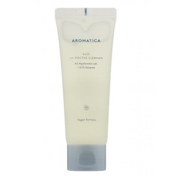 Гели очищающее средство с алоэ aromatica aloe hy-ffective cleanser 5% hyaluronic sol.+ 0.1% enzyme