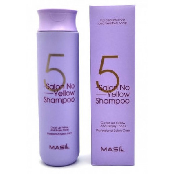 Для всех типов волос тонирующий шампунь для осветленных волос masil 5 salon no yellow shampoo