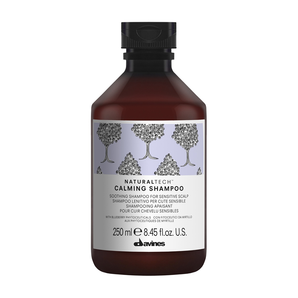 Davines Natural Tech Calming Shampoo - Давинес Успокаивающий шампунь для чувствительной кожи головы, 250 мл -
