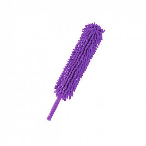Профессиональная щетка для удаления пыли из микрофибры (гнущаяся ручка) фиолетовая, для уборки дома в квартире
