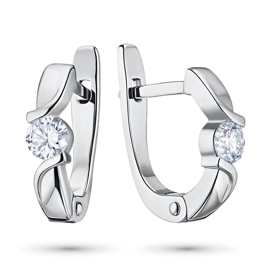 Серьги из серебра э0612сг03137900_white