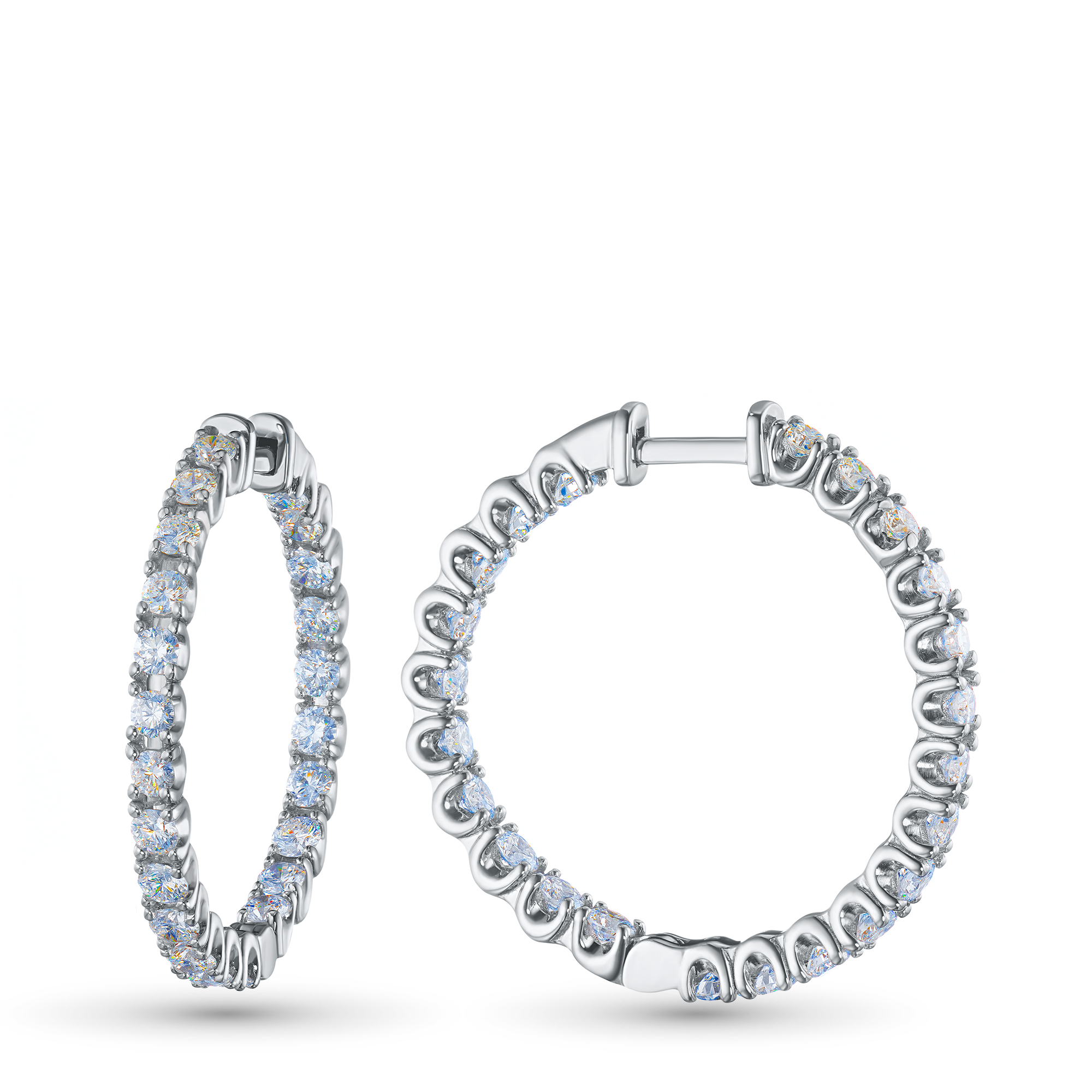 Серьги из белого золота э4712сг03210906