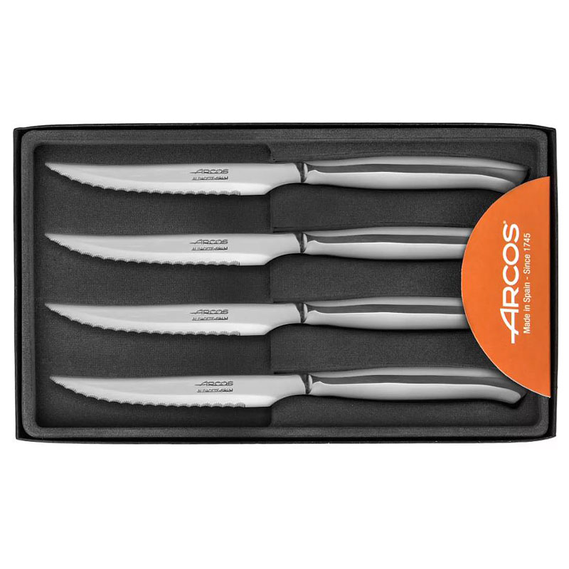 Набор столовых ножей для стейка Arcos Steak Knives 4шт